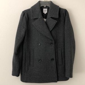 Grey Gap Wool Peacoat